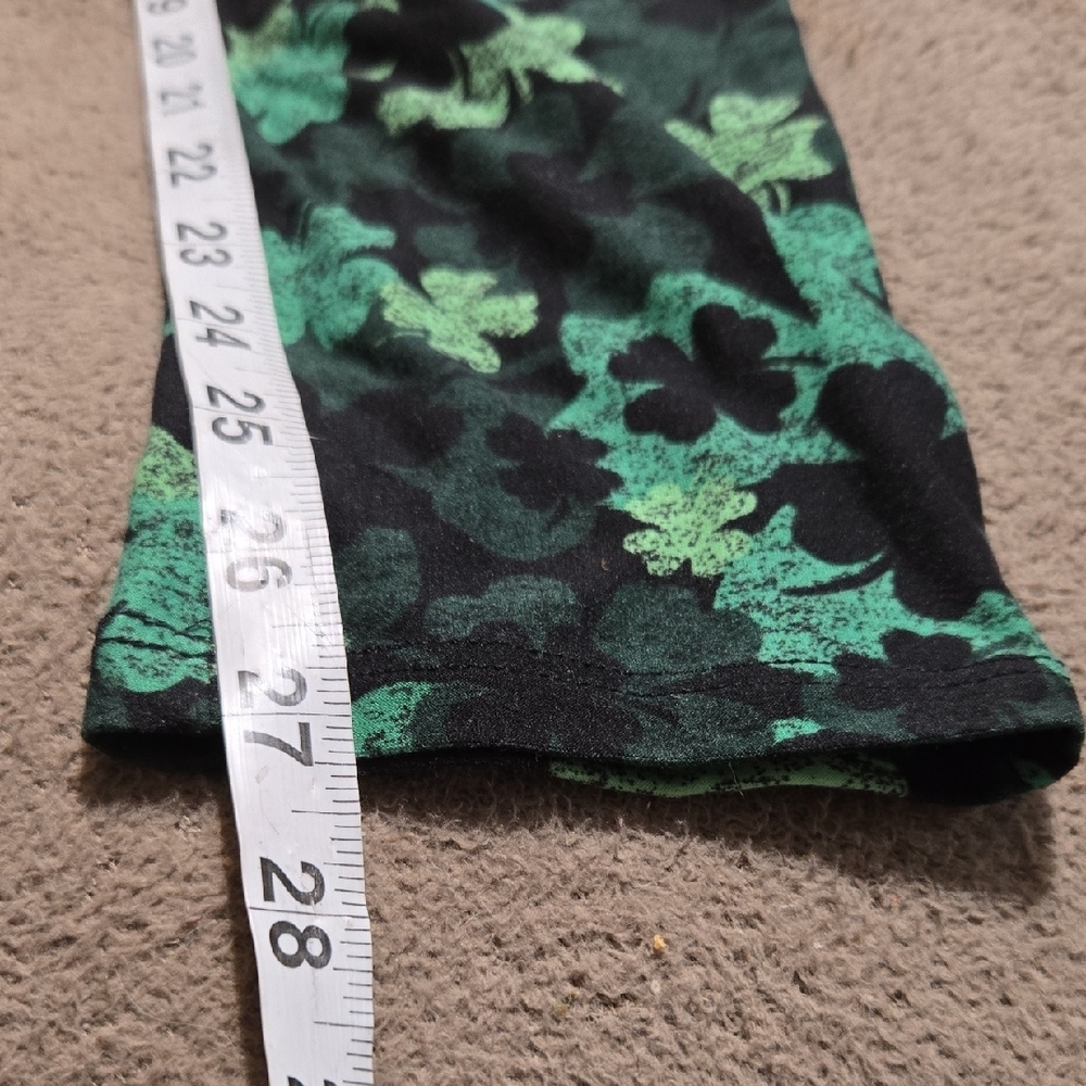 SP2 EUC Full Length Legging Sz L/XL Wide Band Pull-on Clovers Stretchy Soft - Picture 7 of 8